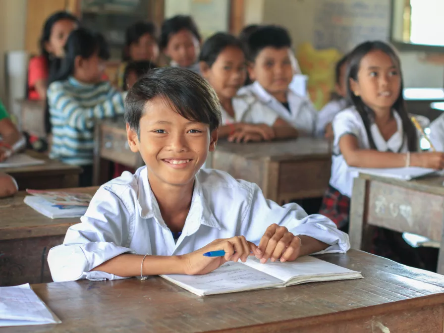 Schüler in Kambodscha