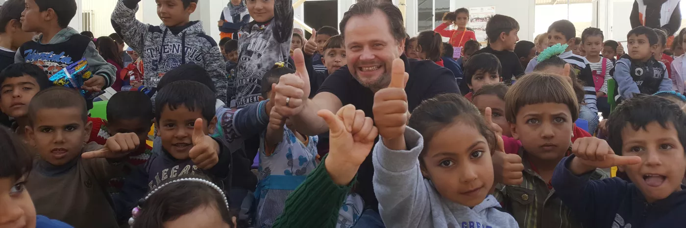Arne Kopfermann engagiert sich für Kinder in Jordanien